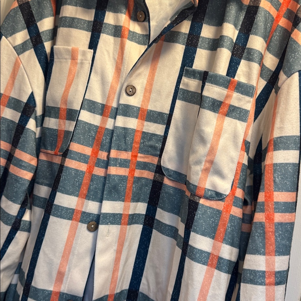 Plaid Button-Up Shirt 2XL - Picture 2 of 3